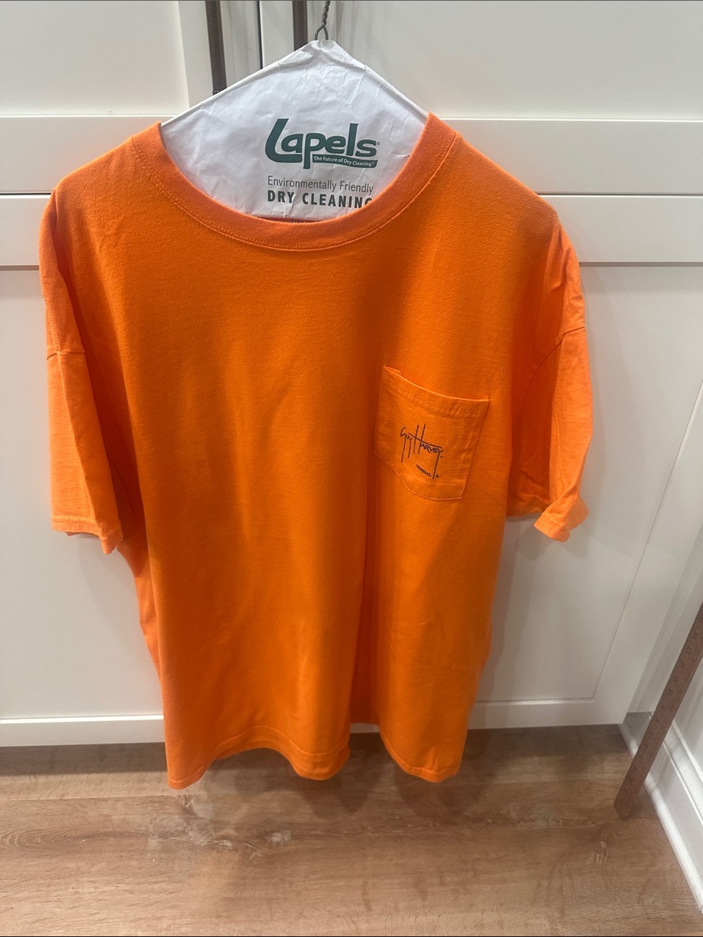 Guy Harvey Orange Pocket Tee - Men's Casual Shirt